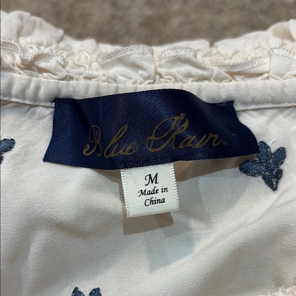 Cream Ruffled Embroidered Mini Sundress - Picture 4 of 4